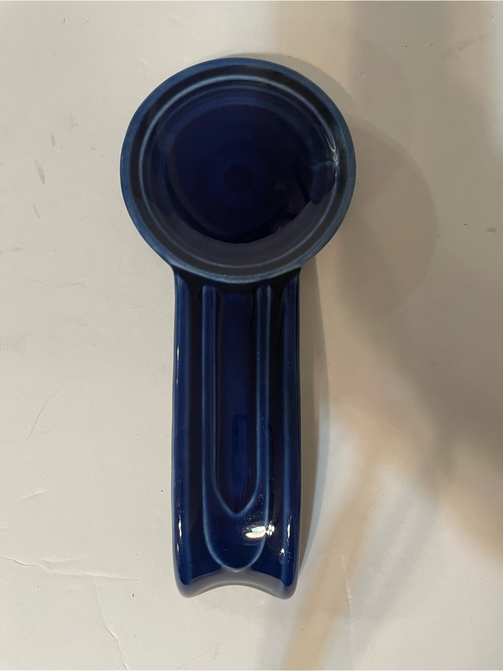 Vintage Cobalt Blue Fiesta Ware Spoon Rest